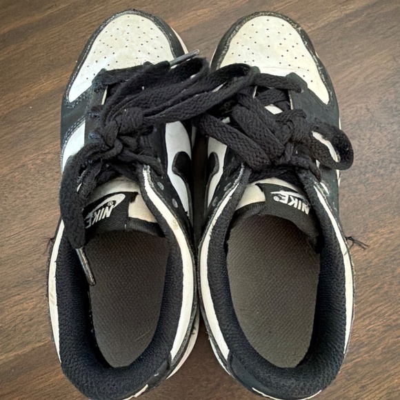 Nike Dunk Low Black White - Size 1Y -CW1588-100 - Picture 5 of 7